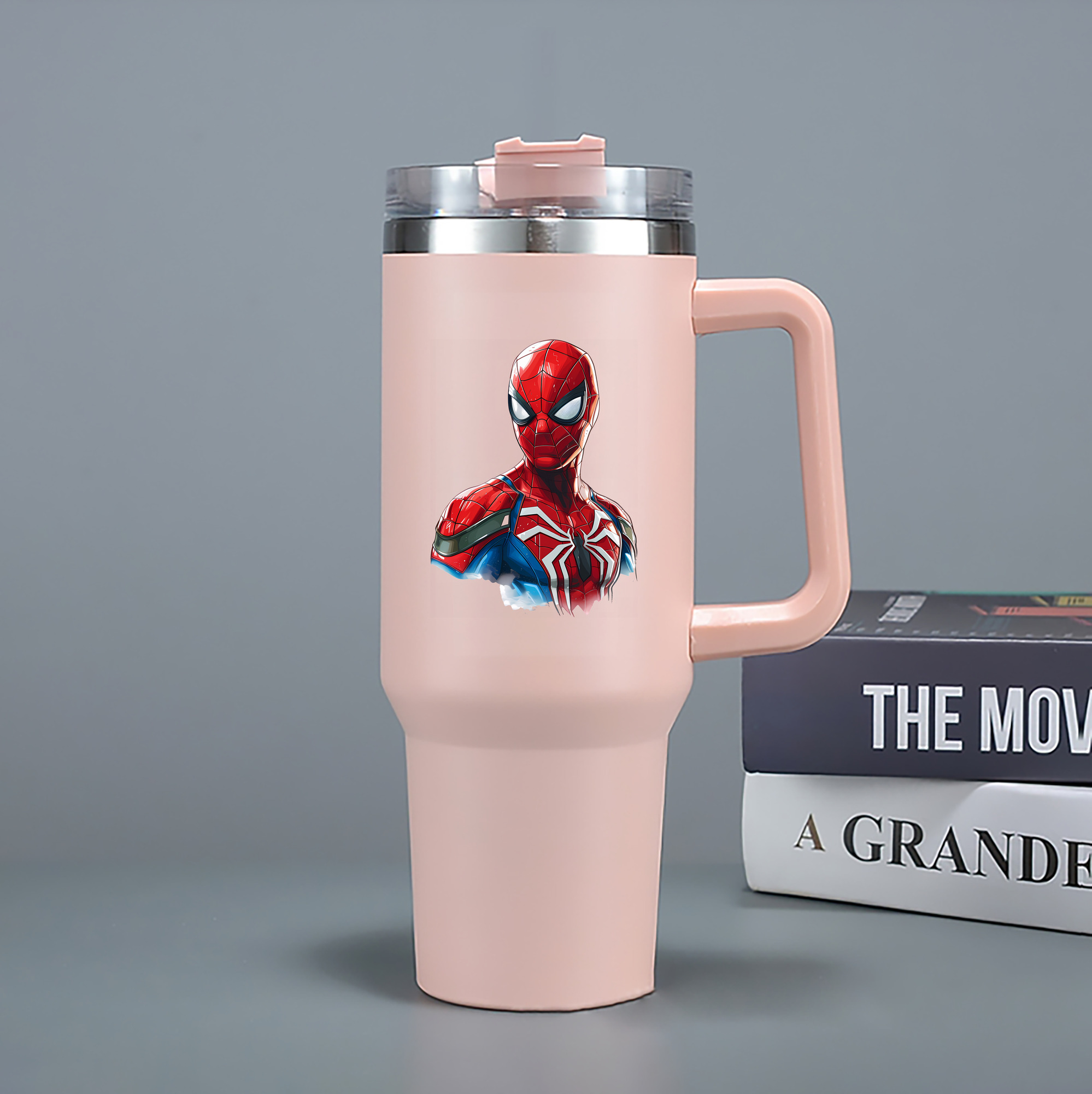 （画像用） Spider Man スパイダーマン 1200mL車用タンブラー（カラープリント）